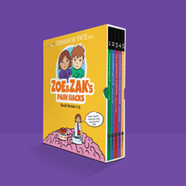 Zoe and Zak’s Pain Hacks Book Series 1-5 (ISBN: 978-0-9873426-2-1)