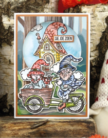 Clear Stamps - Great Gnomes - Biking Gnome YCCS10083