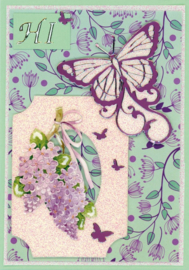 3D Push out Sheet - Lilac  SB10986
