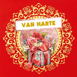 3D Velvet Cards 4K - Rose Bouquet 3DVC4K10003