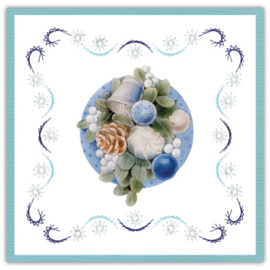 Stitch and Do 180 - Jeanine's Art - A Perfect - Blue Christmas Flowers