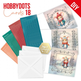 Hobbydots Cards 18 - Berries Beauties - Winter Mouse