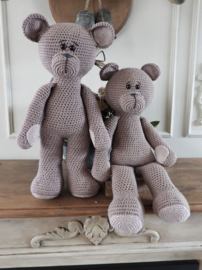 XXL Funny Bear Basic taupe (staand of zittend)          <<terug