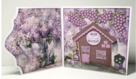 Stencil - Card Deco Essentials - Lovely Lilacs 2 CDEST025