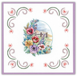 Stitch And Do 213 - Yvonne Creations - Landscape Field Bouquet
