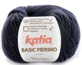 Basic Merino Col. 5   Zeer donker blauw