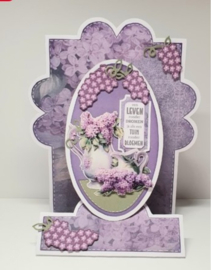 Stencil - Card Deco Essentials - Lovely Lilacs  CDEST024