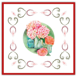 Stitch and Do 191 - Jeanine's Art - Red Flowers