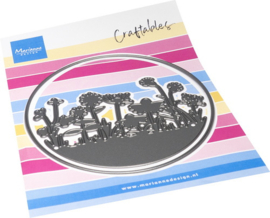 Craftables stencil Silhouette flower meadow Fairybells CR1684