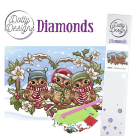 Dotty Designs Diamonds - Christmas Owls DDD1017