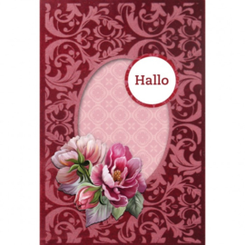 3D  Velvet Cards - Peonies 3DVC10004