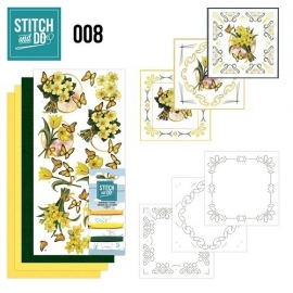 Stitch & Do nr. 8 Gele bloemen