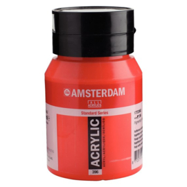 Standard Series acrylverf pot 500 ml Naftolrood Middel 396