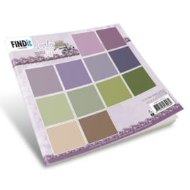 Paperpack - Berries Beauties - Lovely Lilacs - Solid Colours BBPP10010