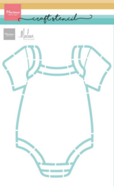 Craft stencil - Onesie by Marleen PS8177