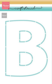 Craft stencil - Letter B PS8178