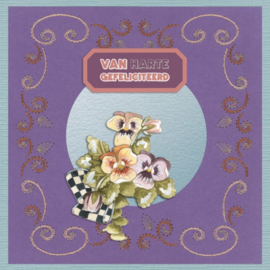 Stitch And Do On Colour 26 - Precious Marieke - Painted Pansies
