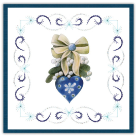 Stitch and Do 180 - Jeanine's Art - A Perfect - Blue Christmas Flowers