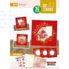3D Velvet Cards 4K - Rose Bouquet 3DVC4K10003