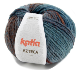 Azteca Col. 7872   Blauw-Roestbruin-Bruin