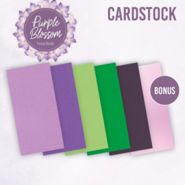 Linen Cardstock Pack -Purple Blossom - 4K  PM-4K-10034