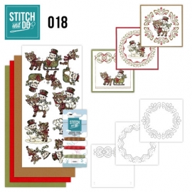 Stitch & Do nr. 18 Snowman and Reindeer