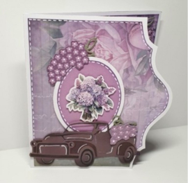 Stencil - Card Deco Essentials - Lovely Lilacs 2 CDEST025