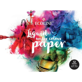 Ecoline Aquarelpapierblok | 24 x 32 cm, 290 g/m², 12 vellen