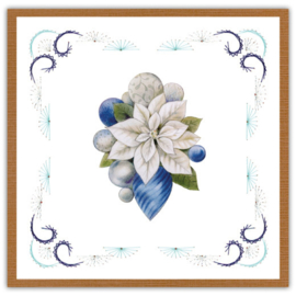 Stitch and Do 180 - Jeanine's Art - A Perfect - Blue Christmas Flowers