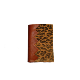 Reisepashülle Cognac Leopard