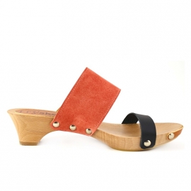 Clogs Nynke Black Coral