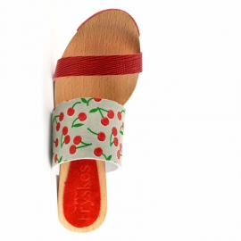 Clogs Nynke Red Cherry