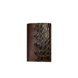 Carnet pour passeport Maron Croco