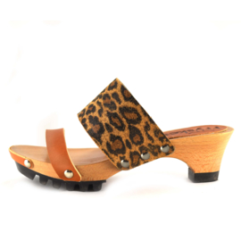 Clogs Welmoed Natural Leopard