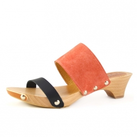 Clogs Nynke Black Coral