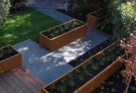 Cortenstaal plantenbak 'Divisorio' L200xB50xH60 cm