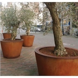 Cortenstaal plantenbak 'Cónico' Ø60 x H60 cm