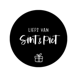 Stickers - Sint - Liefs van Sint & Piet - per 5 stuks