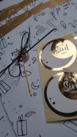 Stickers - Sint - Cadeausticker - per 10 stuks