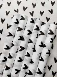 Tissue paper / Vloeipapier - Hartjes voor jou - op rol - 2m