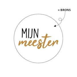 Stickers - Mijn meester - per 5 stuks