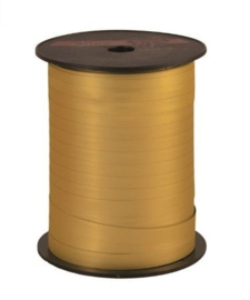 Lint - krullint - goud - silky metal - 10mm - 3m
