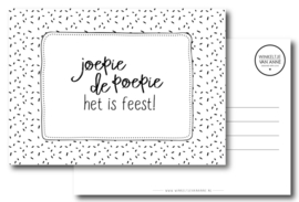 Kaart - Joepie de poepie, het is feest!