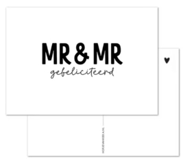 Kaart - MR & MR gefeliciteerd