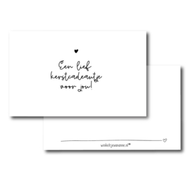 Minikaartje - Kerst - Een lief Kerstcadeautje voor jou!
