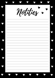 Notitieblokje - Notities - Hearts - A6