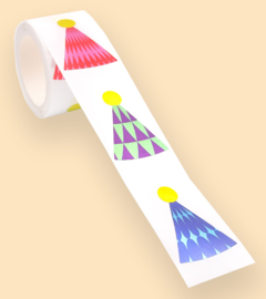 Stickers - Party Hat / Feesthoed - per 9 stuks