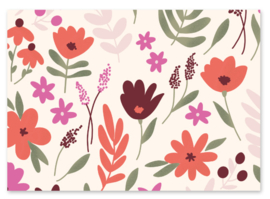 Kaart - Bloemen Lente
