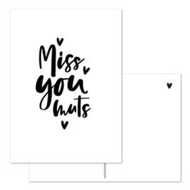 Kaart - Miss you muts