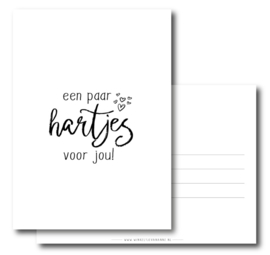 Kaart - Een paar hartjes voor jou!